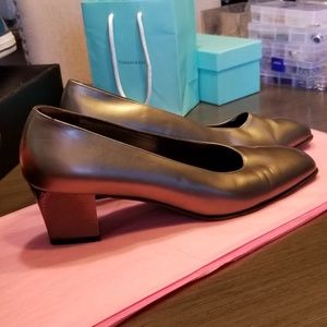 Salvatore Ferragamo Bronze Heels